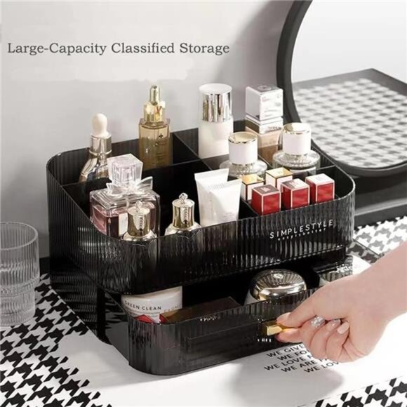Makeup Organizer with Stackable Drawers, Bathroom Vanity Organizers and Storage - Picture 3 of 7